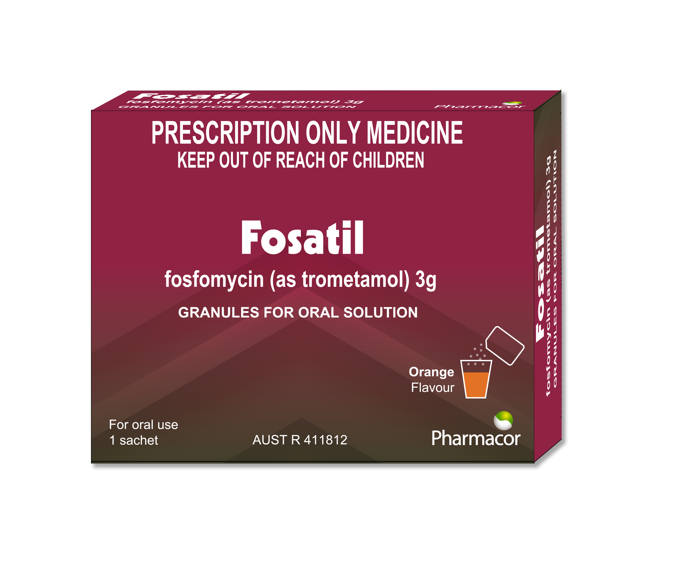 Fosatil (Fosfomycin) 3g x 1 sachet