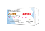 MYCOTEX mycophenolic acid 360mg x 120 enteric-coated tablet blister pack