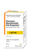 Pharmacor Mycophenolate Oral Suspension x 1 (1 unit – 165mL)