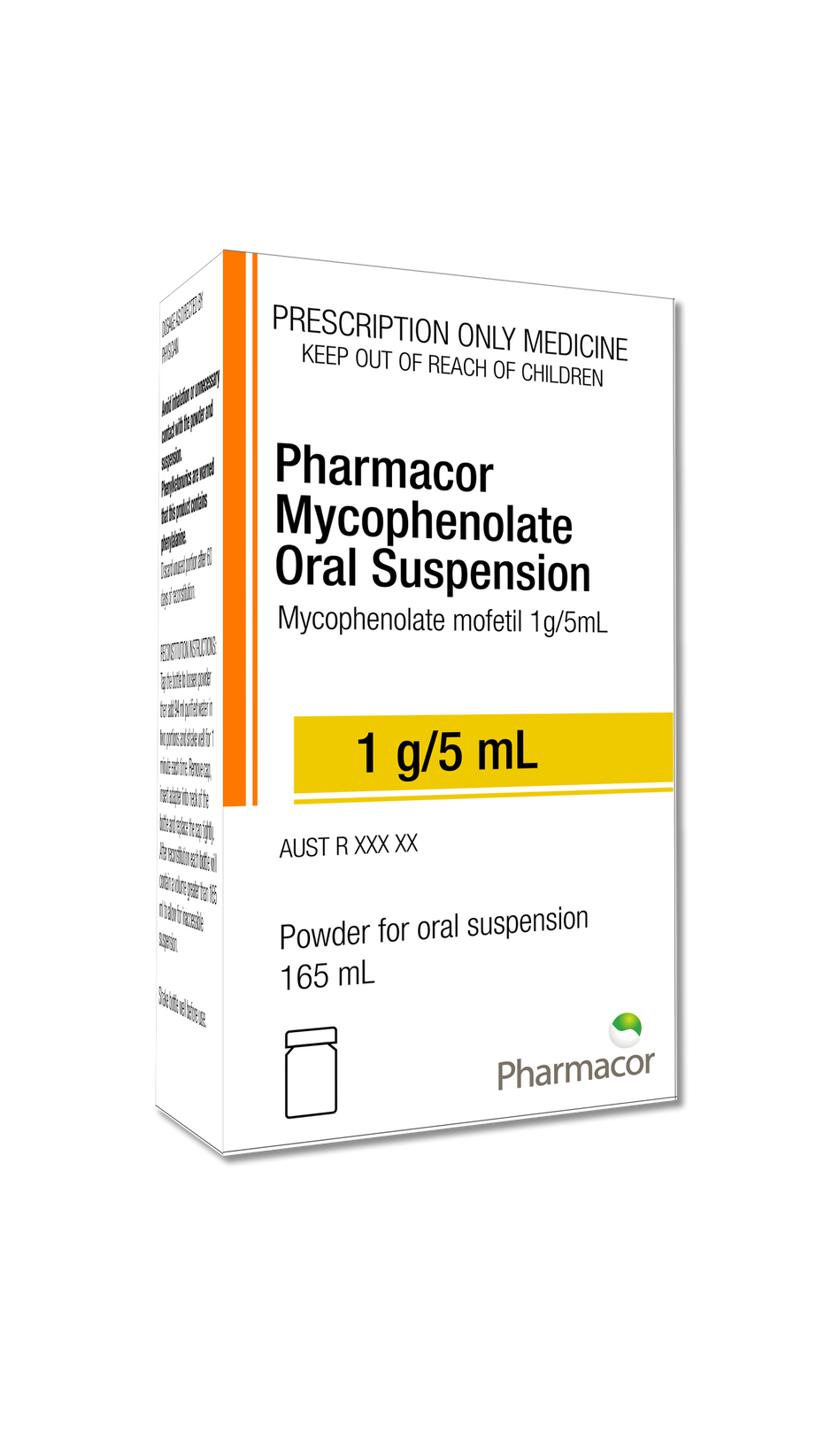 Pharmacor Mycophenolate Oral Suspension x 1 (1 unit – 165mL)