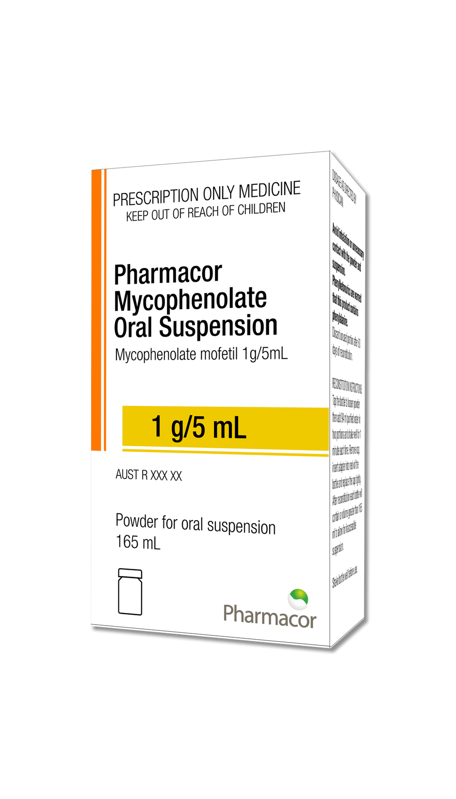 Pharmacor Mycophenolate Oral Suspension x 1 (1 unit – 165mL)
