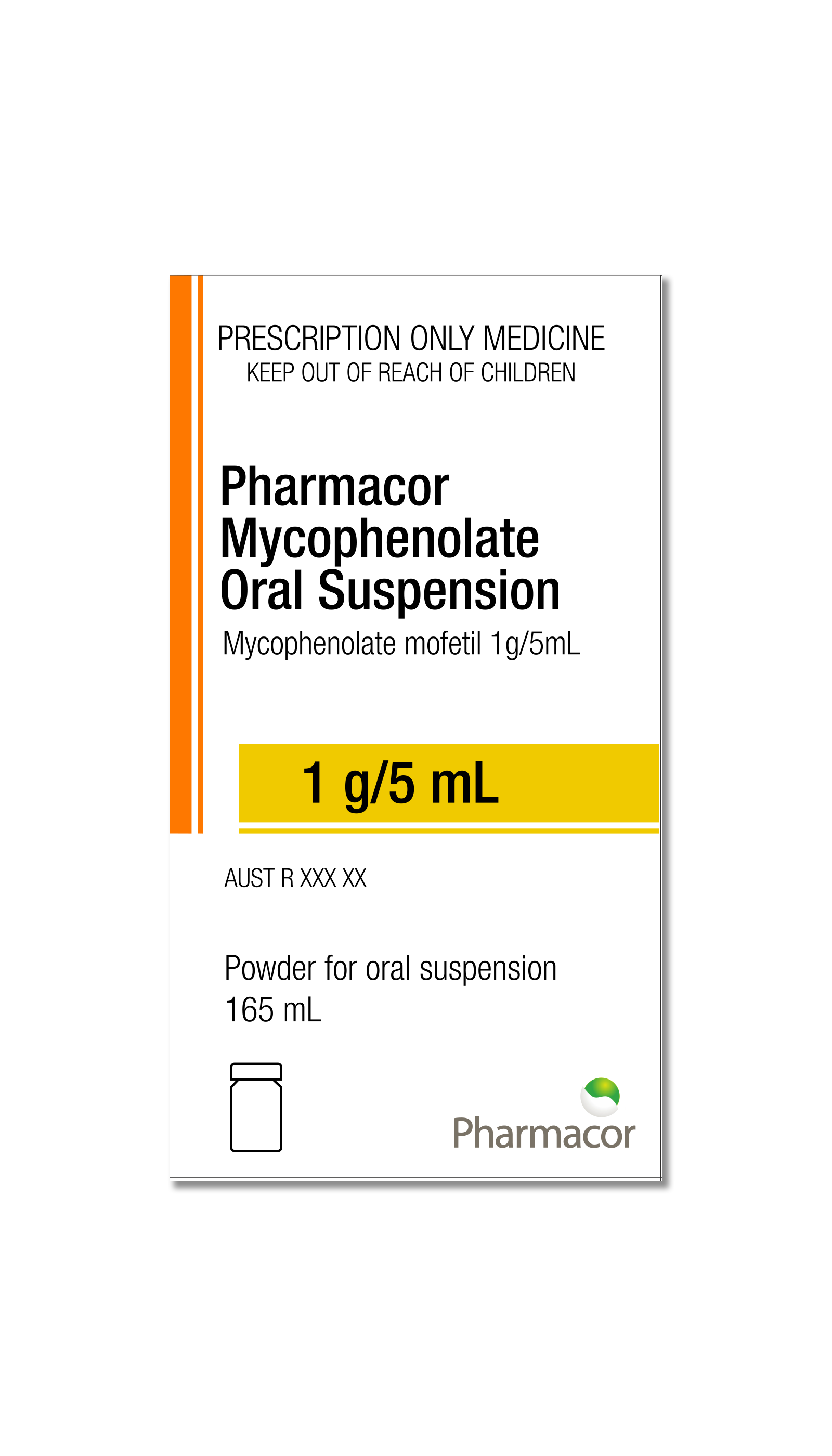 Pharmacor Mycophenolate Oral Suspension x 1 (1 unit – 165mL)
