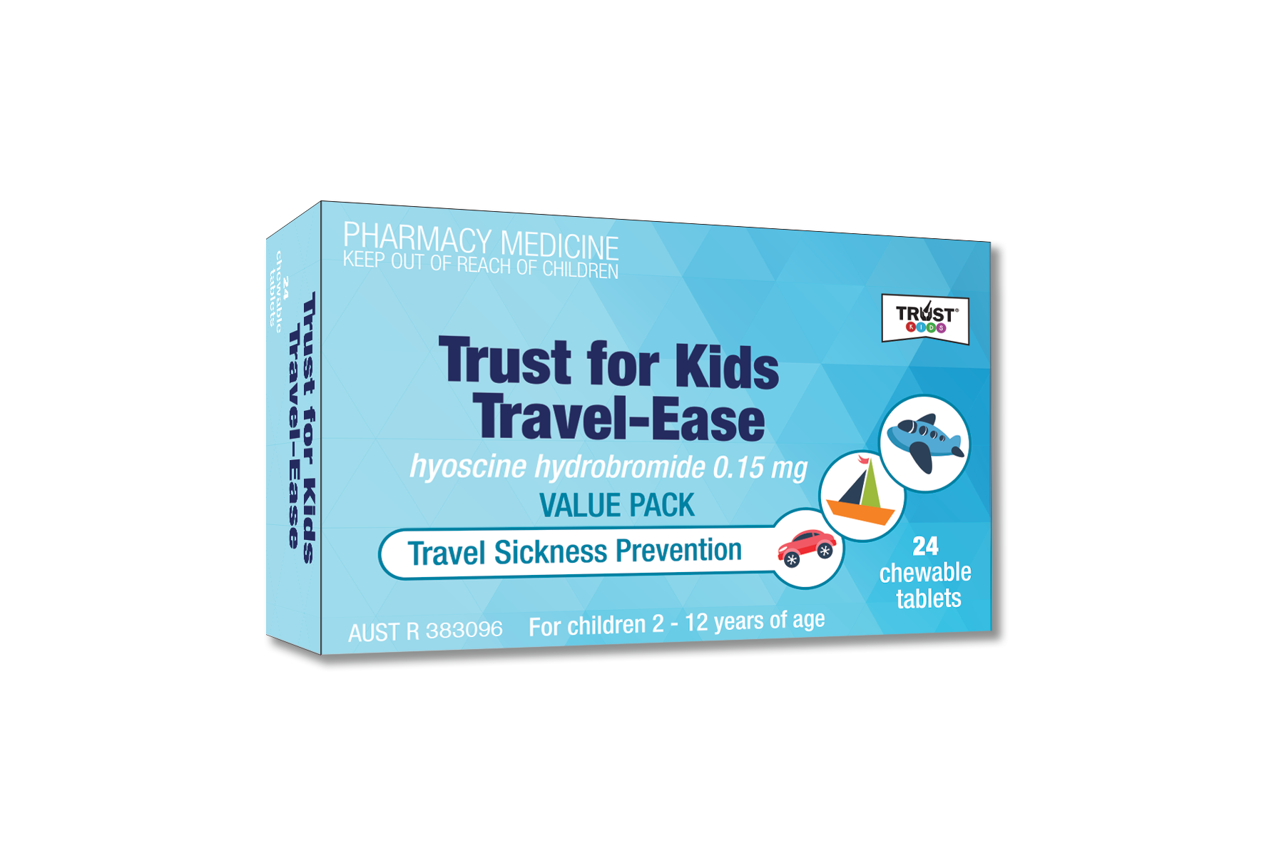 Trust for Kids Travel-Ease Hyoscine Hydrobromide 0.15mg x 24 tabs