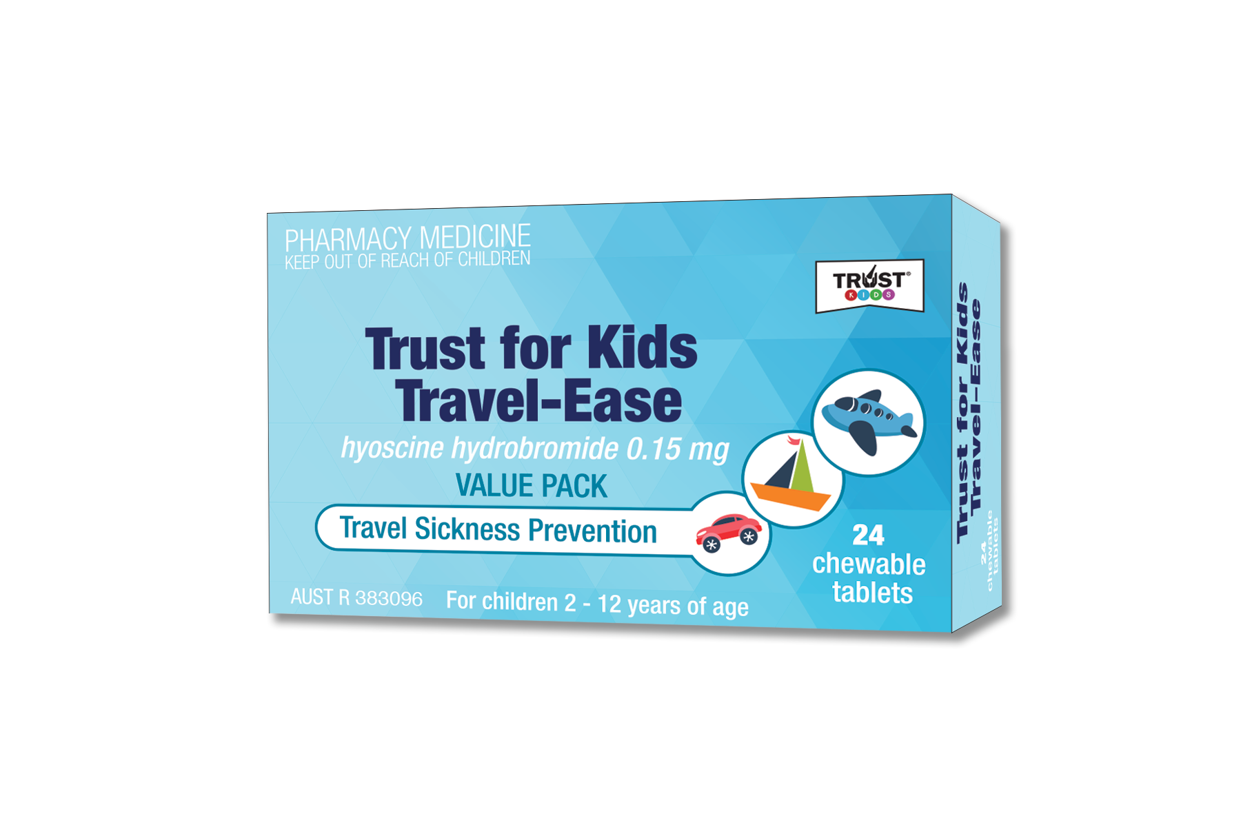 Trust for Kids Travel-Ease Hyoscine Hydrobromide 0.15mg x 24 tabs